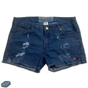 Aviator Nation Women/Teen Dark Blue Denim Cut Off Jean Shorts | RARE!!